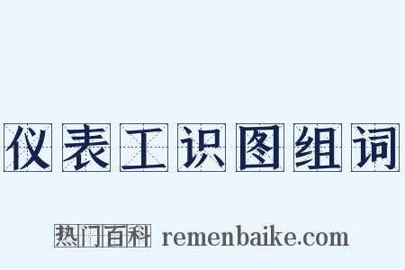 仪表工识图组词是什么意思的图片